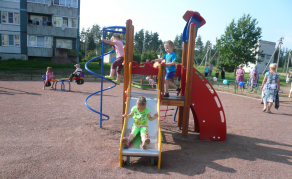 Детская площадка в Гостицком сельском поселении Сланцевского района